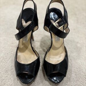 Jimmy Choo Linda patent leather sandal